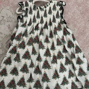 Pink Chicken Festive Green and Red Dress